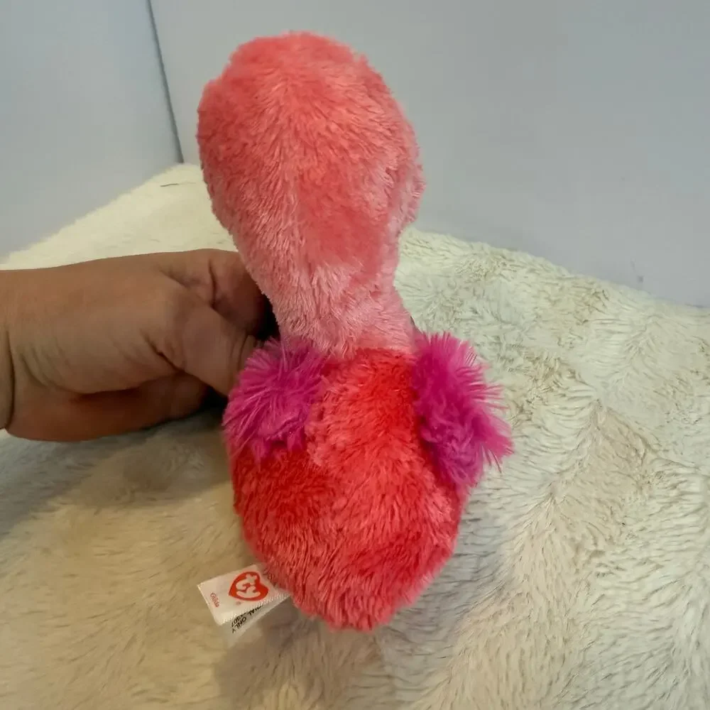Ty TySilk Gilda Pink Flamingo Beanbag Plush Stuffed Animal Toy